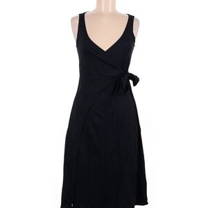 Patagonia Black Wrap Midi Dress